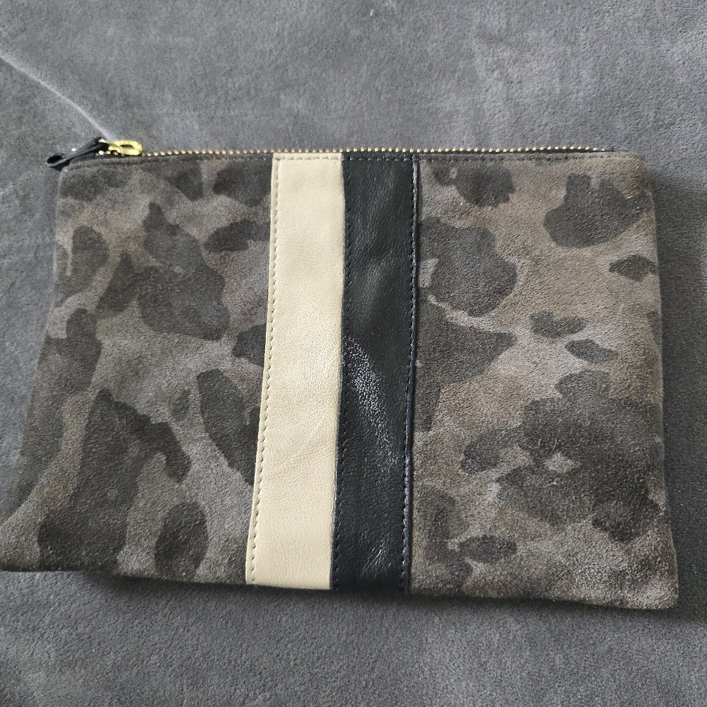 Kempton & Co Suede Clutch Pouch
